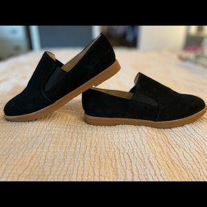 Nine West Black suede slip on shoe